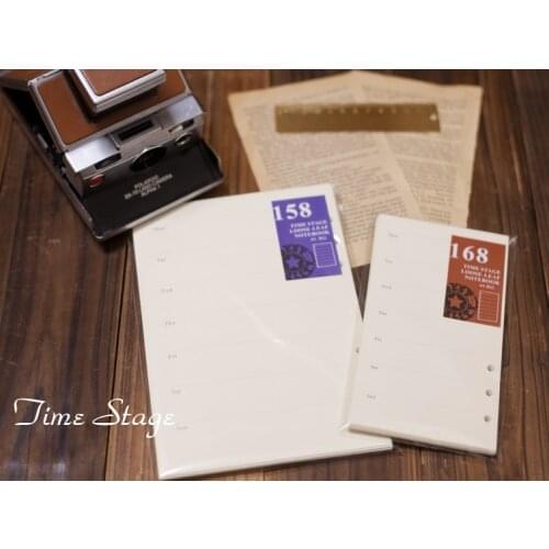 A6 a5 hardiron loose-leaf book core refill filofax personal weekly journal One weekly planner
