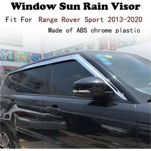 ABS Chrome plastic Window Visor Vent Shades Sun Rain Guard car accessories For Range Rover Sport 2013-2020