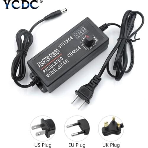 Adjustable Voltage Power Supply Adapter 4-24V/9-24V 1.5A/3A 36W/72W LED Volt Display Power Adaptor For CCTV Camera Router