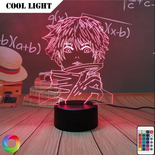 Anime Lamp Satoru Gojo Light Jujutsu Kaisen 3D Led Night Light for Birthday Gift Jujutsu Kaisen Nightlight Satoru Gojo Lamp
