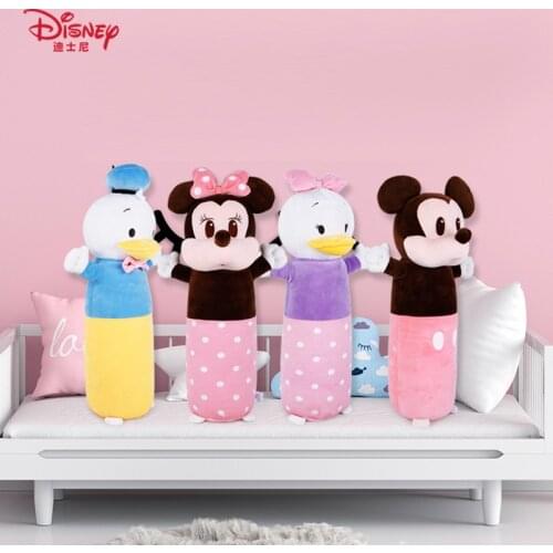 Disney Mickey Minnie Long Pillow Mickey Mouse Doll Pillow Birthday Gift Plush Toy Gift