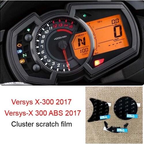For Kawasaki Versys X-300 X300 17 Versys-X 300 ABS 2017 Speedometer Speedo Screen Cluster Scratch Protection Film Dashboard