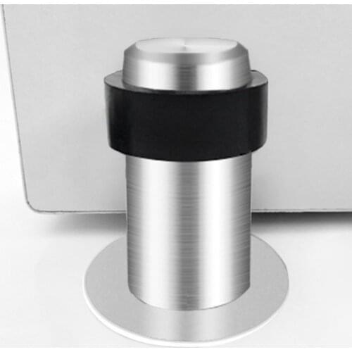 46-120mm Doorstop Heighten Anti-Collision Strong Adhesive Round Punch-free Door Stopper for Washroom