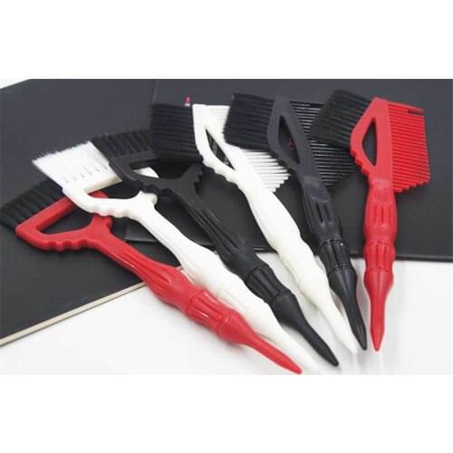 Double Side Hairbrush for Hair Dye Highlight Plastic Hot Oil Treatment Tool Salon Barber Shop Hairdressing E303