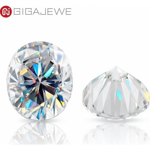 GIGAJEWE D Colour Excellent Oval Cut Moissanite Loose Diamond Pass Tester Gems Stone For Jewelry making