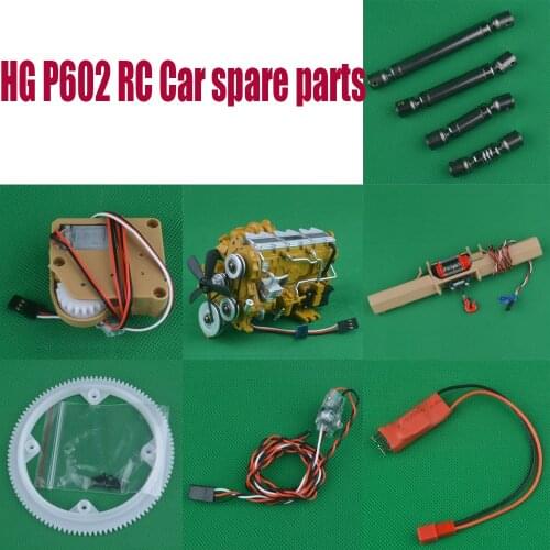 HG P602 HG-P602 Cougar 1/12 RC Car spare parts Engine Model Kits Steering gearbox Winch assembly fort Drive gear drive shaft