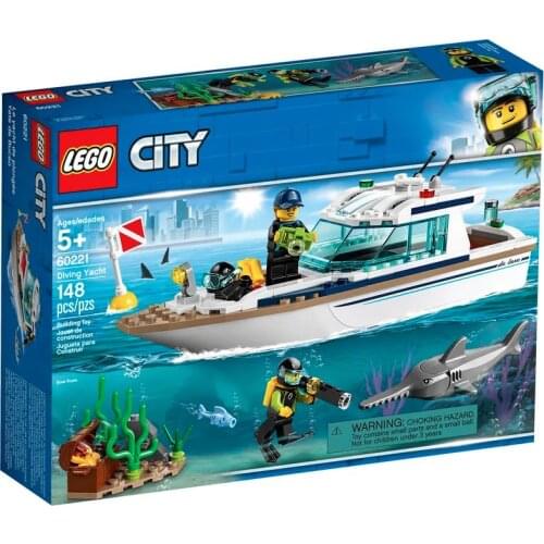 Lego City 60221 Diving Yacht great toys birthday gift kids 148pcs bricks minifigures playset fans enjoy creative imaginative