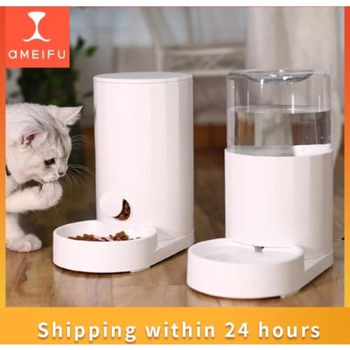 AMEIFU Pet Cat Bowl 2.5L Automatic Cats Feeder Food Storage Dog Drinker for Dog High Quality Safety PP Material Pet Supplies
