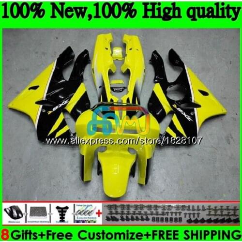 Body For ZX 636 yellow black 600CC ZX-636 ZX636 ZX-6R 22BS.3 ZX600 ZX 6R ZX6R 94 95 96 97 1994 1995 1996 1997 Fairing