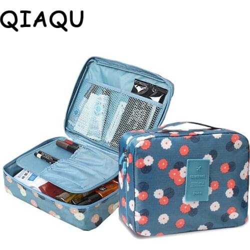 QIAQU Brand Man Women Makeup Bags Cosmetic Bag Beauty Case Make Up Organizer Toiletry Bag Kits Storage Travel Wash Pouch Neceser
