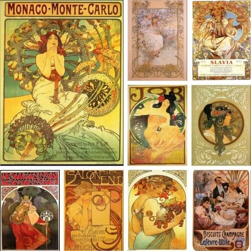 Full Square/Round Drill Alphonse Maria Mucha Artworks Diamond Painting 5D Embroidery Cross Stitch DIY Mosaic Handmade Home Decor