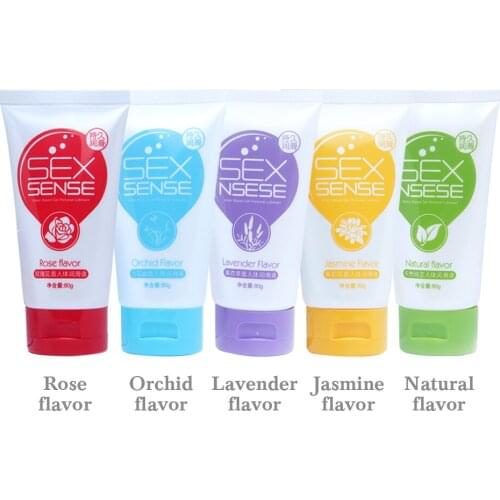 80Ml Rose Orchid Flower Scent Water Based Anal Vaginal Lubricant Smooth Oil Lube Lubricant Water Soluble Flower Scent Lubricant