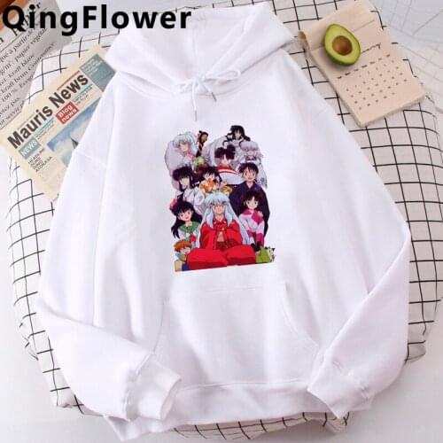 Anime Inuyasha hoodies men plus size 2021 printed Ulzzang men clothing pullover harajuku