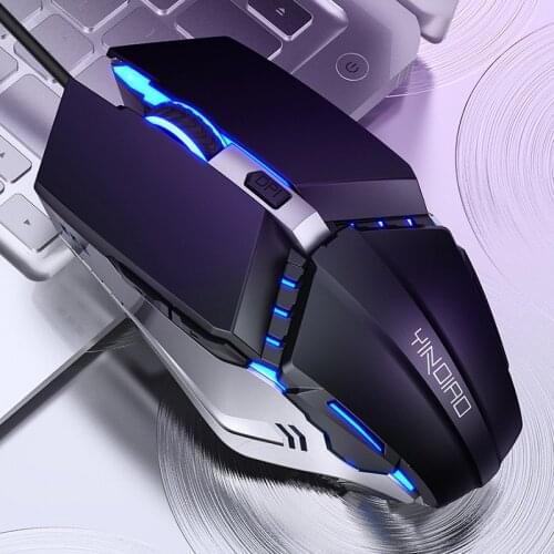 Wired Gaming Mouse 7 Color Backlit RGB 6 Keys Max 3200DPI Gaming Mause Gamer for Desktop Notebook PC