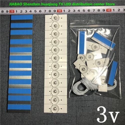 100%NEW 3V SMD Lamp Beads with Optical Lens Fliter for 32-65 inch LED TV Repair 50PFL6540LED/50pfl6340/t3