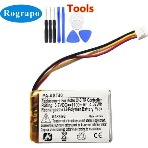 New Battery For Astro C40 TR Controller Full Accumulator 3.7V 1100mAh Replacement Batterie 3-wire Plug+tools