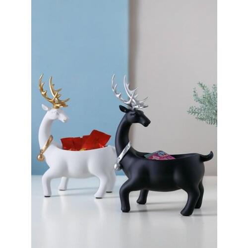 Simple Deer Jewelry Rack Home Porch Ornaments Bracelet Shelf Watch Key Storage Box Jewelry Display Props Flamingo Wedding Decor