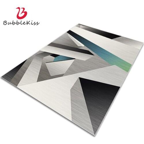 Bubble Kiss Nordic Style Carpets For Living Room Colorful Geometric Pattern Rug Teenager Thicken Bedroom Decor Non Slip Area Pad