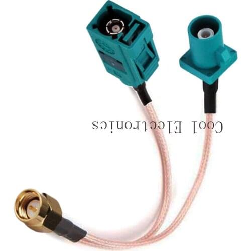 SMA Male to Fakra Z Female and Fakra Z SMB Male Connector RF Antenna RG316 Cable 15cm 20cm 30cm 50cm 1m 1.5m 2m 3m