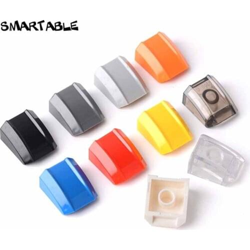 Smartable Slope 1x2x2 Curved Building Blocks MOC Part Toys For Kids Compatible Major Brand 30602/47904 Toy 60pcs/lot