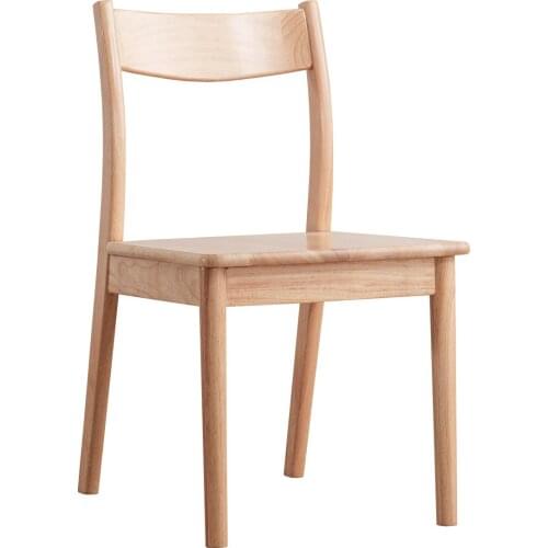 All Solid Wood Chair Japanese Style Simple Modern Back Dining Chair Dining Room Table And Chair Nordic Family Leisure Chair Desk