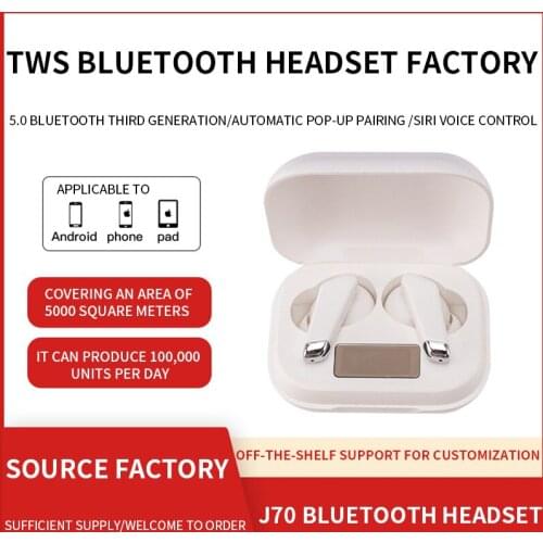 Battery life waterproof private mode wireless Bluetooth headset TWS In-ear sports stereo touch Bluetooth headset 5.0