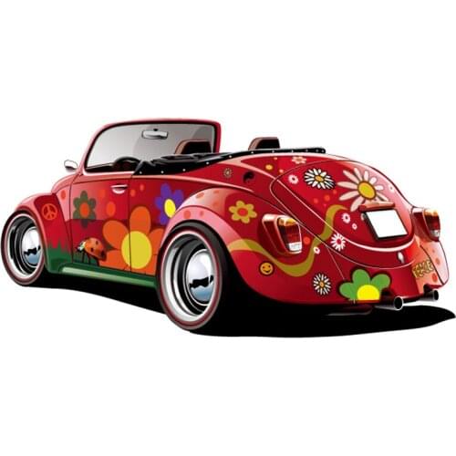 Funny Car Stickers Vinyl Fine Waterproof PVC Colorful for Beetle Graphics Decals Occlusion for Vehicles Tuning Laptop Trunk JDM