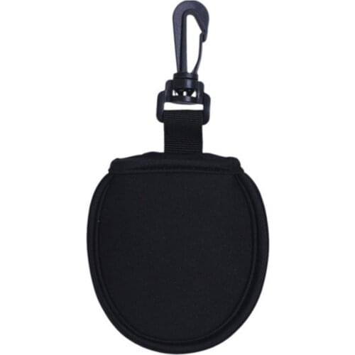 Golf Protective Cover Neoprene Bag Carrying Accessories Belt Hook Ball Dirt Wiping Pocket with Clip for Golf Balls Cleaning
