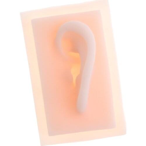 1:1 Lifesize Silicone Human Left Acupuncture Ear Model Study Kit