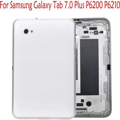 10 Pcs (Checked) For Samsung Galaxy Tab 7.0 Plus P6200 P6210 Back Battery Cover Housing Door Replacement White/Black