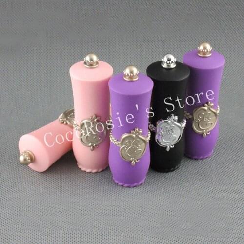 20PCS Empty lipstick tube DIY lip balm tube black/purple/pink lipstick 12.1mm tube