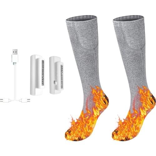 3.7V Heated Socks Foot Warmers for Men And Women, Electric Heating Socks, Washable Battery Heated Socks for Winter Skiing Hiking