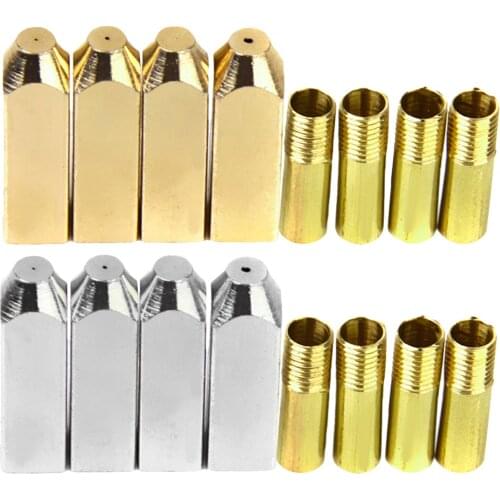 8 pcs Metal Screw On Aglets Tips Shoe Laces DIY Repair Replacement Kit Shoelaces