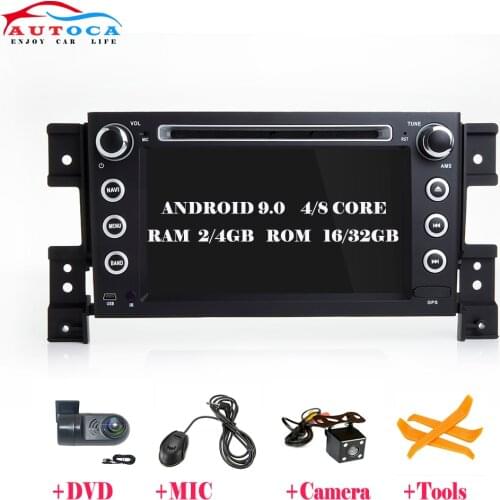 4G IPS Android 9 system CAR GPS multimedia DVD Radio PLAYER For SUZUKI GRAND VITARA 2007-2013 GPS RADIO STEREO SCREEN NAVIGATION