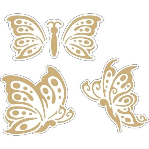 Butterfly Hot Foil Plate Metal Cutting Dies Silver DIY Embossing Die Cut Scrapbooking Stencils Hot Stamping Foil New 2020