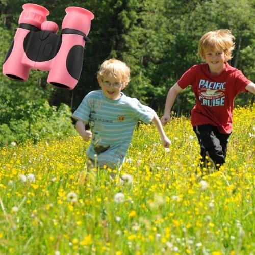 2021 Binoculars HD 8X21 Telescope Children Colorful Telescope Fixed Zoom Anti-skid Portable Field glasses Gifts for Children