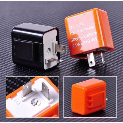 CITALL 12V Hyper Flash 2 Pin LED Turn Light Flasher Relay Motorcycles Signal Control for Harley Kawasaki Yamaha Suzuki Choppers