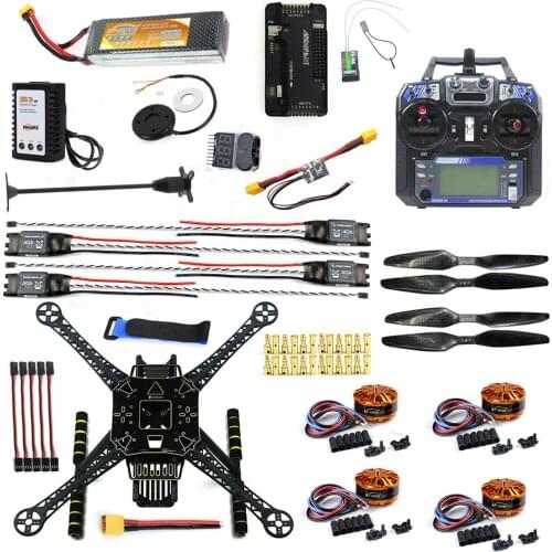 DIY FPV Drone W/ FS-I6 TX RX S600 4 axle Quadcopter APM 2.8 Flight Control GPS 7M 40A ESC 700kv Motor 4400MAH Battery