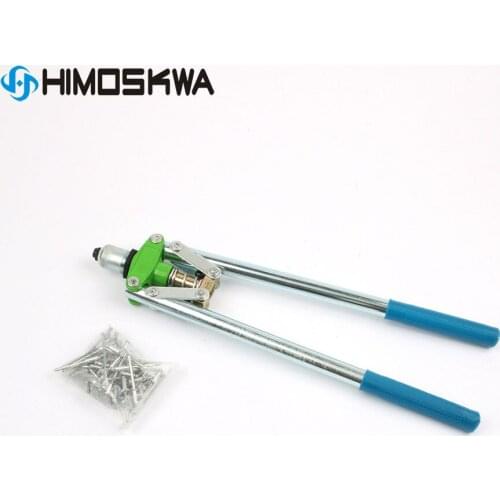 Double handle pull the rivet gun core pulling nail gun manual woodworking tools with free 50 pcs rivet