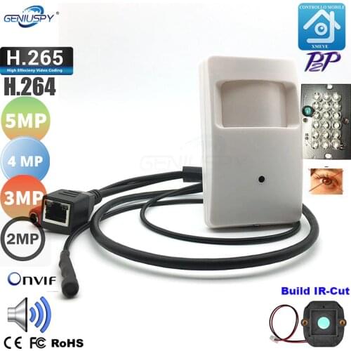 HD 1080P 3MP 4MP 5MP Pir Style Motion Detector 940NM IR Night Vision IP Camera ONVIF P2P Covert Audio IR IP Camera Security