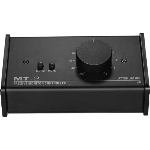 Passive Monitor Controller with XLR 3.5mm Inputs Outputs Supports Attenuation Control Mute Function Regulator