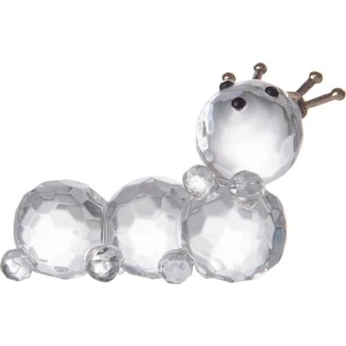 Fashion Cute Crystal Figurines Ornament Glass Insect Home Table Decoration Best Gift For Friends