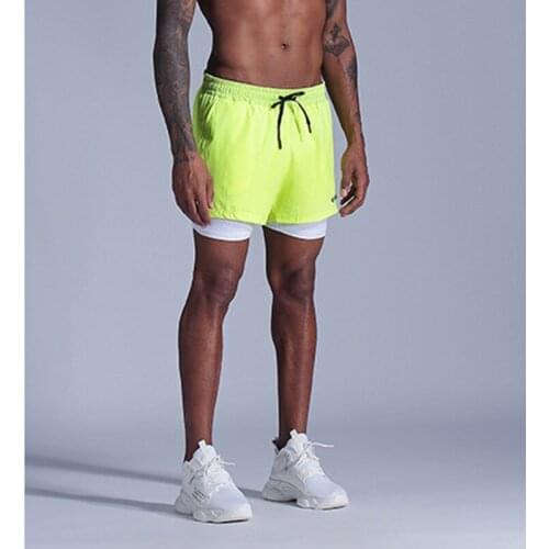 Mens Cycling Sports Shorts Marathon Track Field Quick-Drying Shorts 5 Colors Double Fitness Track Field Training Pants For Male