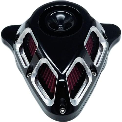 Multi-Angle Air Cleaner Filter Kit Matte Chrome For Harley Sportster XL 07-20 Dyna FatBob Softail 00-20 Touring FLHX FLHR 00-20