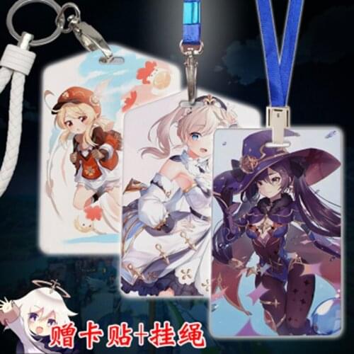 2021 new Genshin Impact game peripheral animation card sleeve silicone XIAO KLEE two-dimensional bus card student ID sleeve