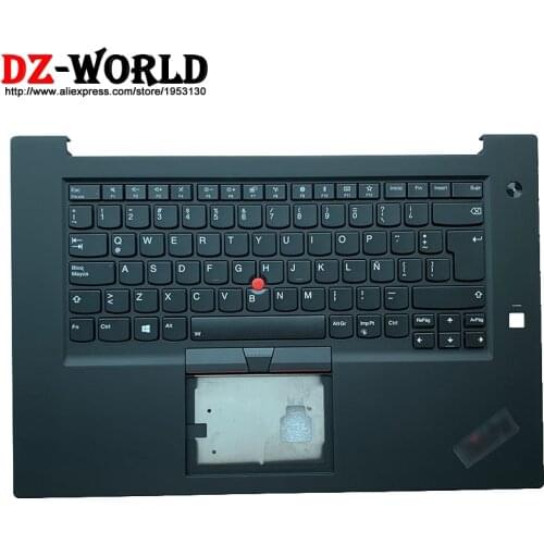New/orig Shell Palmrest Upper Case With Latin Spain Backlit Keyboard for Lenovo Thinkpad X1 Extreme P1 1st Gen Laptop 01YU817