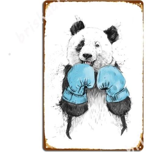 Panda Metal Signs pub Garage Wall Decor Wall Cave Decoration Tin sign Posters
