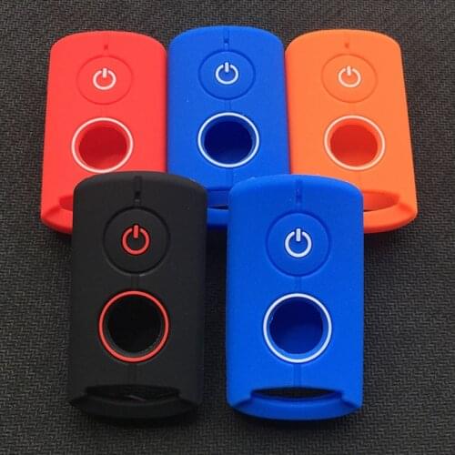 Silicone key cover shell protection case holder for YAMAHA NVX155 QBIX AEROX JAUNS XMAX300 2 button motor key