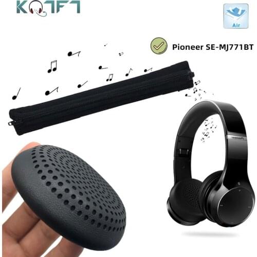 KQTFT Replacement EarPads for Pioneer SE-MJ771BT Bluetooth Mic Headset Earmuff Stretch Cover Cushion Cups Bumper Headband Sleeve