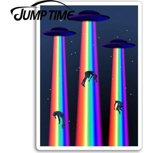 Jump Time for Alien Vinyl Stickers Space Cool Teen Sticker Laptop Waterproof Accessories Bumper Car Decal